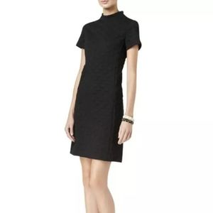 Betsey Johnson Dotted Jacquard Dress 14 Black